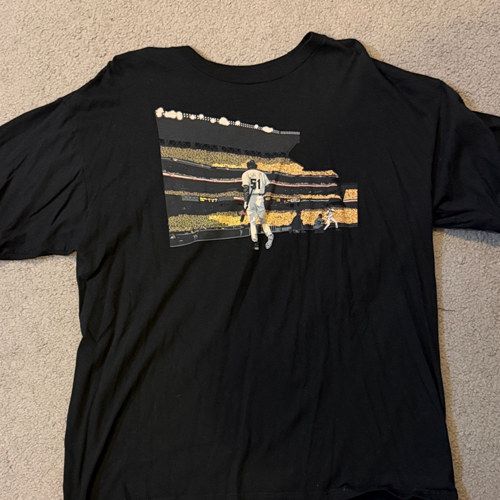 Upper Playgroubd Men's Black Graphic Tee Ichiro Suzuki #51